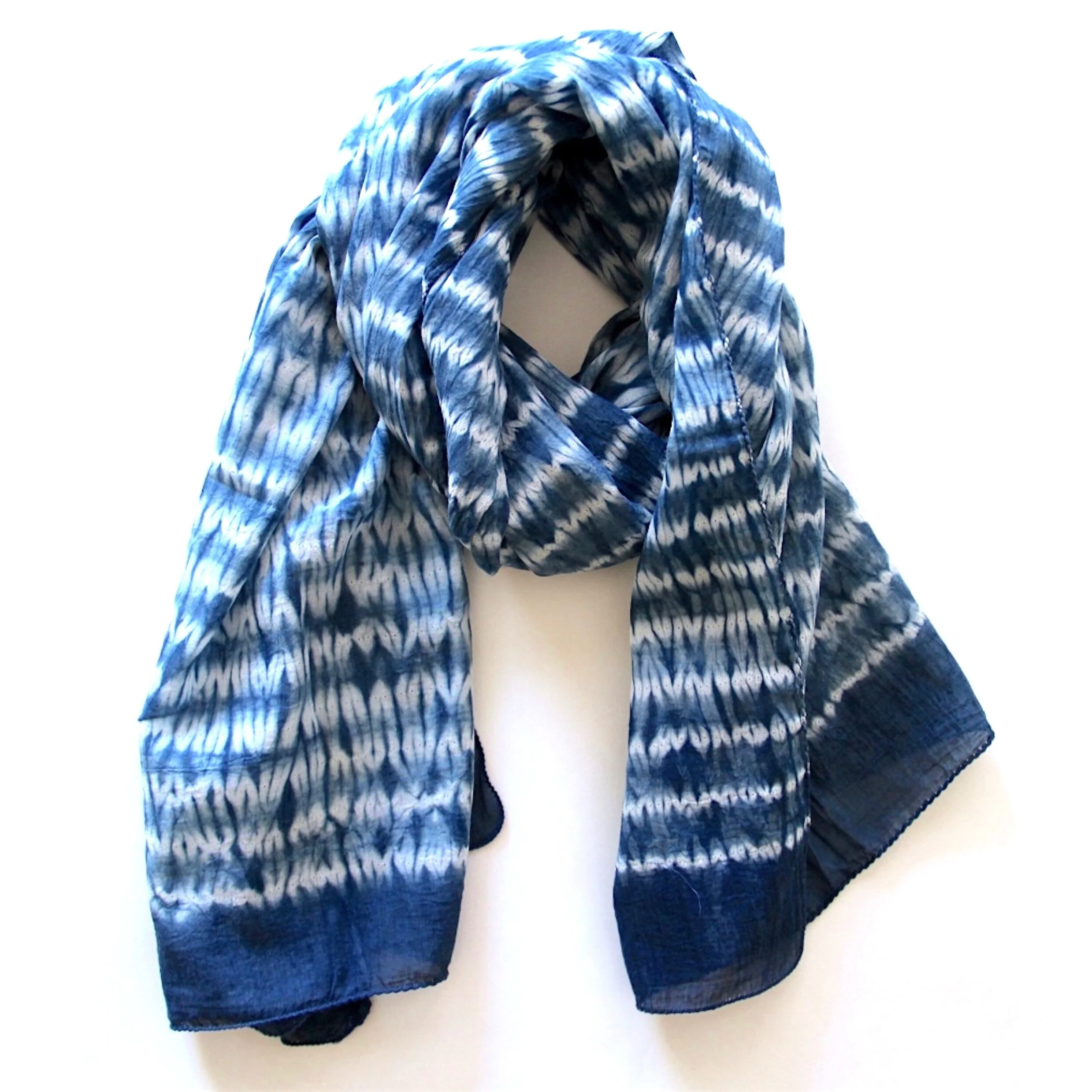 イレニサ IRENISA Hand Tie-Dye Scarf （Black×Orange） 通販